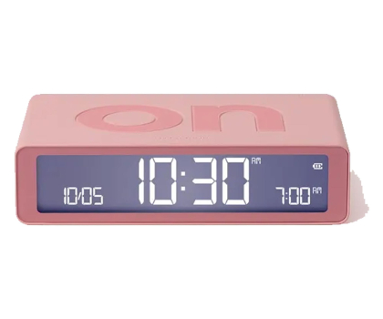 Radio i budzik LEXON Flip Classic Pink LR157P4